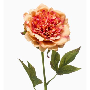 Artificial peony GAVRON, orange, 55cm