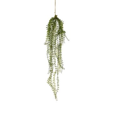 Artificial hanging plant Ficus pumila LIVIAN, green, 3ft/90cm