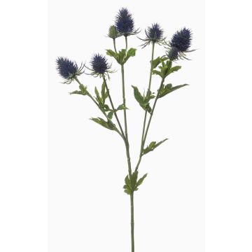 Artificial eryngium branch JESSAMINE, blue, 28"/70cm