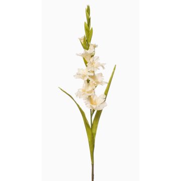 Artificial gladiolus NOVNIF, cream, 95cm, Ø6–9cm
