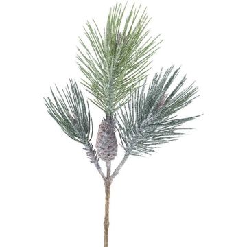 Artificial Parasol pine SNOLER with glitter, cones, frosted, green, 24"/60cm Artificial Parasol pine SNOLER with glitter, cones, frosted, green, 24"/60cm