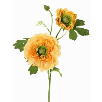 Artificial SAGARA ranunculus branch, apricot-green, 18"/45cm, Ø2"-3.5"/5-9cm Artificial SAGARA ranunculus branch, apricot-green, 18"/45cm, Ø2"-3.5"/5-9cm