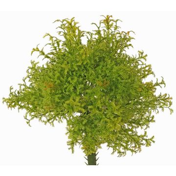 Artificial moss fern PADMA on a stake, green-brown, 9"/23cm, Ø8"/20cm