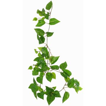 Decorative plant Pothos garland SHELLEY on spike, Eco Collection, green, 22"/55cm