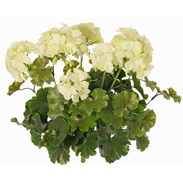 Artificial geranium MALINA on a stem, crossdoor, cream, 16"/40cm Artificial geranium MALINA on a stem, crossdoor, cream, 16"/40cm