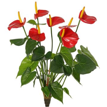 Artificial anthurium NAKITA on a stem, red, 20"/50cm Artificial anthurium NAKITA on a stem, red, 20"/50cm
