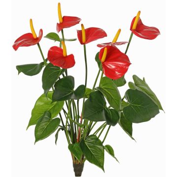 Artificial anthurium NAKITA on a stem, red, 20"/50cm Artificial anthurium NAKITA on a stem, red, 20"/50cm