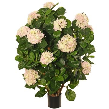 Artificial hydrangea PINDO, pink and cream, 95cm