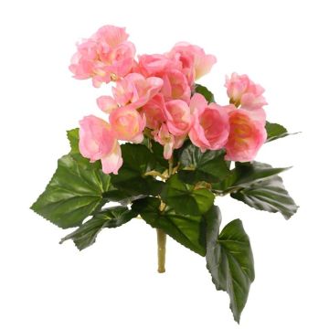 Artificial begonia BIRMA on a stick, pink, 8"/20cm, Ø1.2"-2"/3-5cm Artificial begonia BIRMA on a stick, pink, 8"/20cm, Ø1.2"-2"/3-5cm
