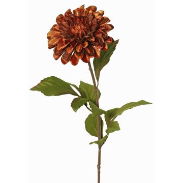 Velvet dahlia TINFAS, copper, 24"/60cm, Ø5.1"/13cm