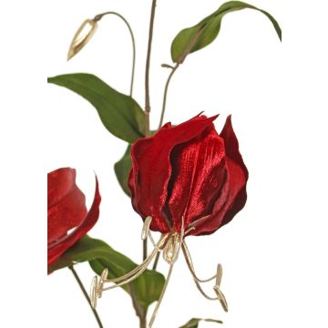 Velvet Gloriosa branch DINFAS, dark red-gold, 31"/80cm Velvet Gloriosa branch DINFAS, dark red-gold, 31"/80cm