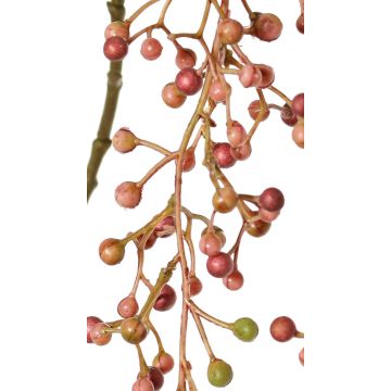 Artificial rowan branch JANNAH with berries, pink-green, 4ft/120cm Artificial rowan branch JANNAH with berries, pink-green, 4ft/120cm