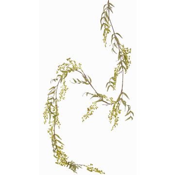 Artificial pepper tree garland TENGYH with berries, green, 6ft/180cm