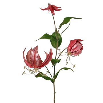 Velvet Gloriosa branch DINFAS, mauve-gold, 80cm
