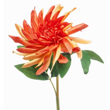 GREWAL artificial dahlia, salmon-peach, 75cm, Ø19cm
