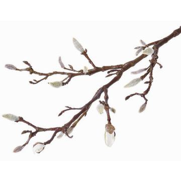 Artificial magnolia spray ASANI, white, 28"/70cm, Ø0.4"-0.8"/1-2cm Artificial magnolia spray ASANI, white, 28"/70cm, Ø0.4"-0.8"/1-2cm
