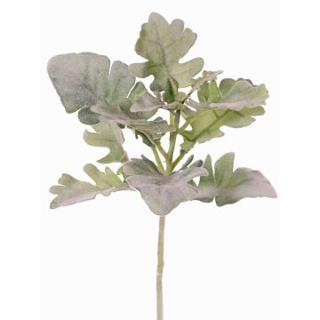 Artificial branch of white-felted ragwort MARDUAN, Eco Collection, green, 20"/50cm