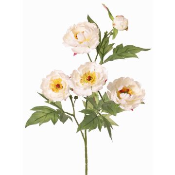 Artificial peony branch LARDUAN, Eco Collection, pale pink-white, 24"/60cm, Ø2.8"/7cm Artificial peony branch LARDUAN, Eco Collection, pale pink-white, 24"/60cm, Ø2.8"/7cm