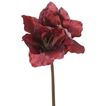 Artificial amaryllis SARDUAN, burgundy, 65cm, Ø10cm