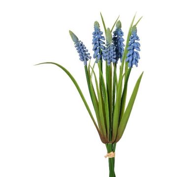 Artificial grape hyacinth bunch NERIALY, blue, 12"/30cm