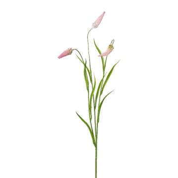 Artificial clover branch, FEVOR, with flowers, pink, 28"/70cm Artificial clover branch, FEVOR, with flowers, pink, 28"/70cm