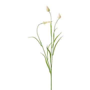 Artificial clover branch FEVOR with flowers, cream, 28"/70cm Artificial clover branch FEVOR with flowers, cream, 28"/70cm