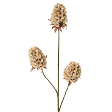 Artificial carnation branch MARDUEN, beige, 75cm, Ø5cm