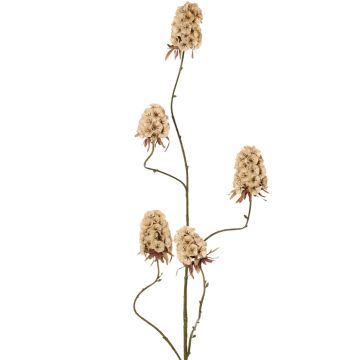 Artificial carnation branch MARDUEN, beige, 115cm, Ø5cm