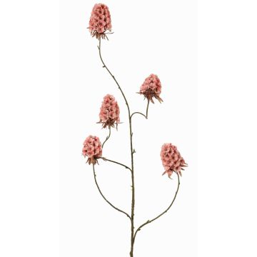 Artificial carnation branch MARDUEN, mauve, 4ft/115cm, Ø2"/5cm