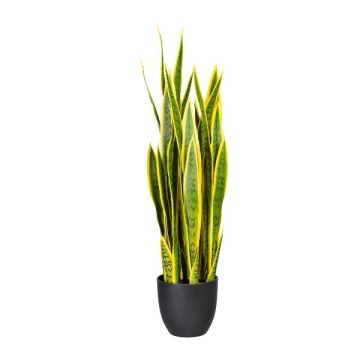 Artificial succulent Sanseveria ZULEN in decorative pot, green-yellow, 3ft/90cm Artificial succulent Sanseveria ZULEN in decorative pot, green-yellow, 3ft/90cm