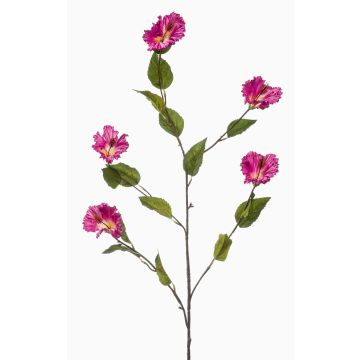 Decorative hibiscus branch KILFON with flowers, purple, 4ft/115cm Decorative hibiscus branch KILFON with flowers, purple, 4ft/115cm