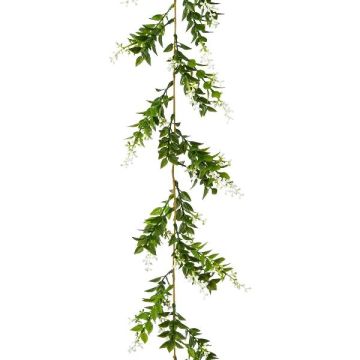 Artificial jasmine garland WATLEM, green-white, 6ft/180cm Artificial jasmine garland WATLEM, green-white, 6ft/180cm