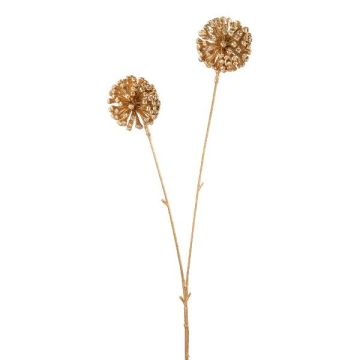Decorative branch Allium GRALDE, gold, 22"/55cm