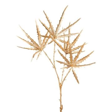 Artificial branch False aralia DROVAL, gold, 26"/65cm Artificial branch False aralia DROVAL, gold, 26"/65cm
