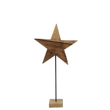 Wood Decorative Figure Star LINDAL, wooden base, natural, 12"x3.9"x24"/30x10x60cm Wood Decorative Figure Star LINDAL, wooden base, natural, 12"x3.9"x24"/30x10x60cm