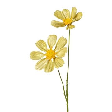 Decorative cosmos branch BOLHIN, metallic green, 22"/55cm Decorative cosmos branch BOLHIN, metallic green, 22"/55cm