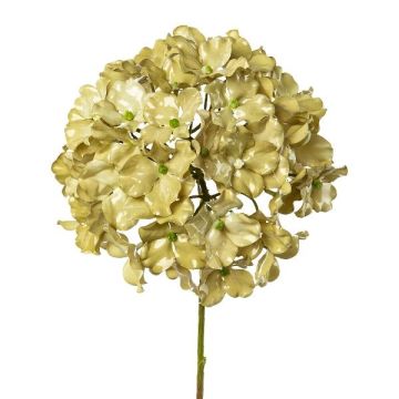 Decorative flower Hydrangea IGMYR, metallic green, 26"/65cm