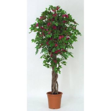 Artificial bougainvillea INGTRAUD, real stems, flowers, fuchsia, 5ft/150cm - Made in Italy