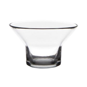 Large tealight glass SARINYA, clear, 2.4"/6cm, Ø4"/10cm