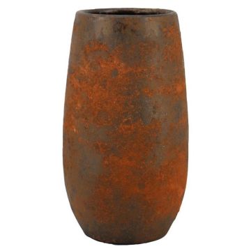 Ceramic flower vase OLEG, rusty brown, 20"/50cm, Ø10"/26cm