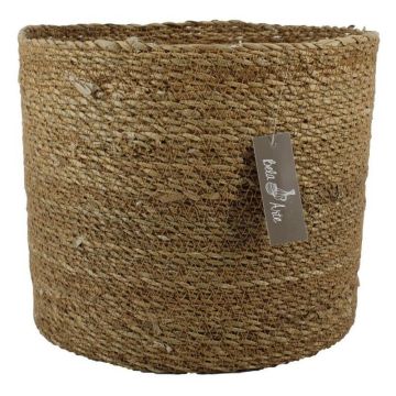 Flower basket AMPARO, seagrass, beige, 10"/26cm, Ø11"/28cm Flower basket AMPARO, seagrass, beige, 10"/26cm, Ø11"/28cm