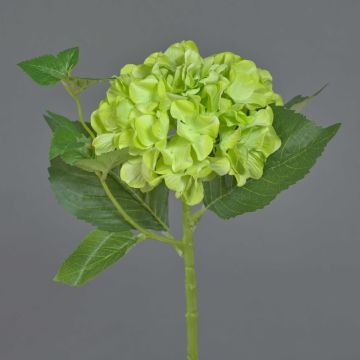 Artificial flower Hydrangea VOSTE, green, 18"/45cm