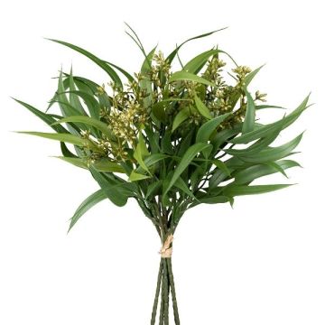 Artificial eucalyptus bunch VOLTI, fruits, green, 16"/40cm