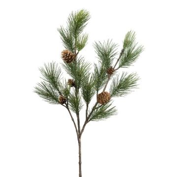 Artificial pine branch DRALMO with cones, green, 4ft/120cm Artificial pine branch DRALMO with cones, green, 4ft/120cm