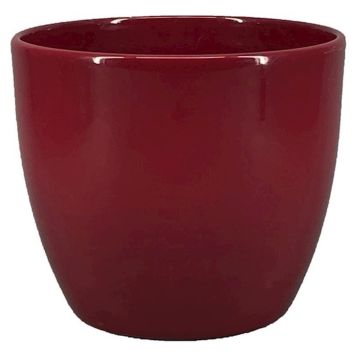 Ceramic flower pot large TEHERAN BASAR, wine red, 11"/27cm, Ø13"/32cm Ceramic flower pot large TEHERAN BASAR, wine red, 11"/27cm, Ø13"/32cm