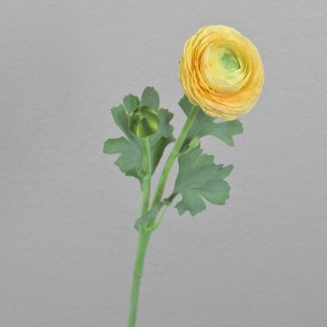 Artificial ranunculus CADISS, yellow, 50cm, Ø7.5cm