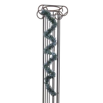 Artificial box garland FRITZ, blue-green, 6ft/180 cm
