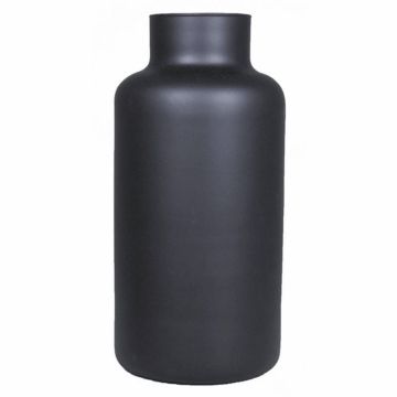 SIARA glass vase, matt black, 30cm, Ø15cm