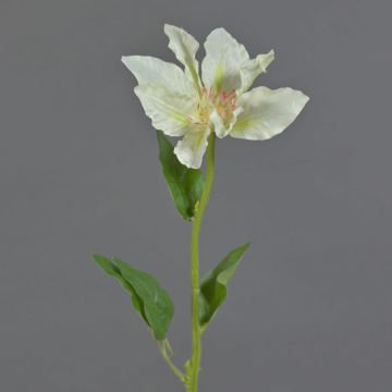 Artificial clematis flower JINJIN, cream, 20"/50cm Artificial clematis flower JINJIN, cream, 20"/50cm