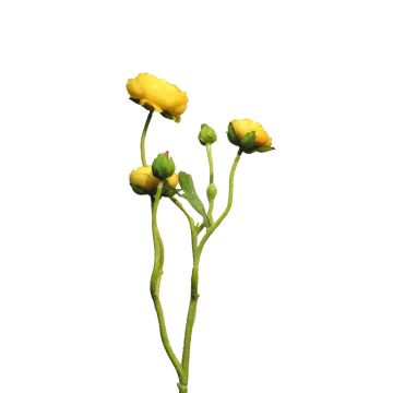 Artificial ranunculus branch JIXIANG, yellow, 20"/50cm Artificial ranunculus branch JIXIANG, yellow, 20"/50cm